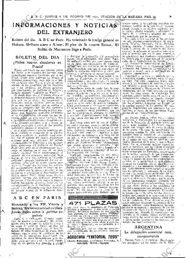 ABC MADRID 06-08-1931 página 35