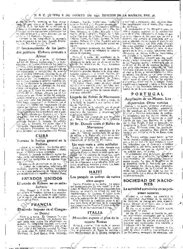 ABC MADRID 06-08-1931 página 36
