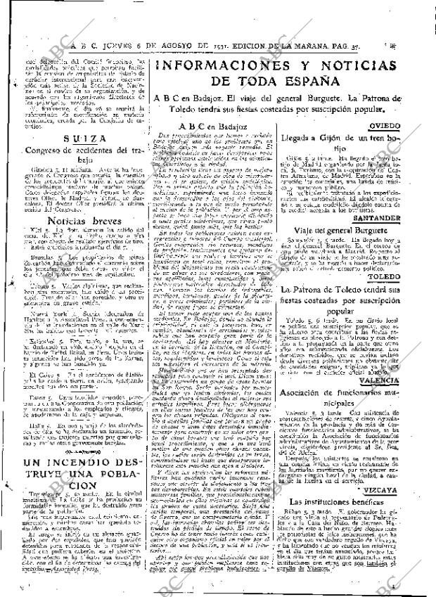 ABC MADRID 06-08-1931 página 37
