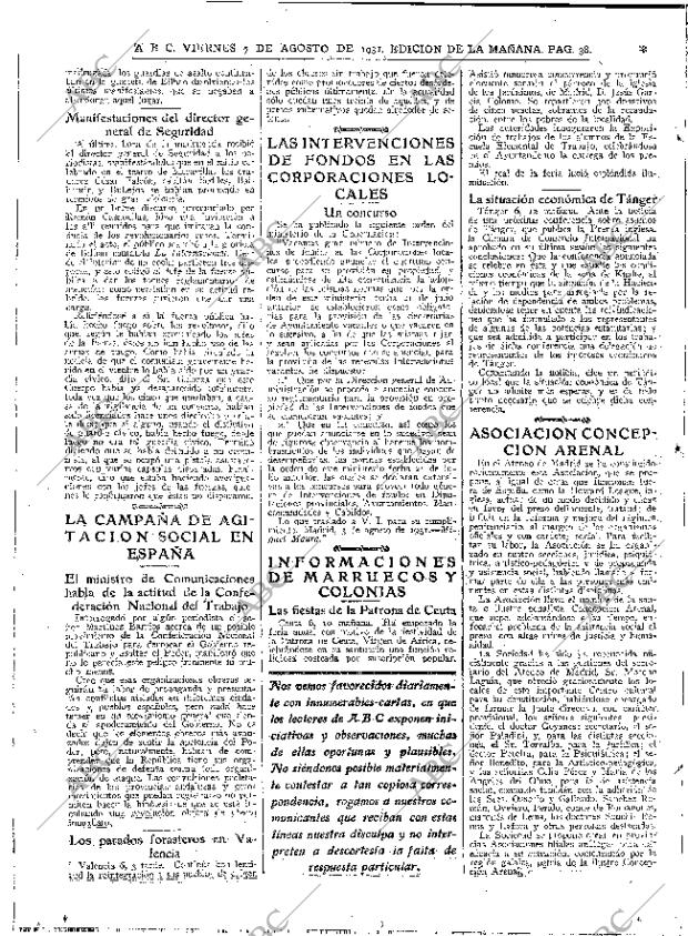 ABC MADRID 07-08-1931 página 38