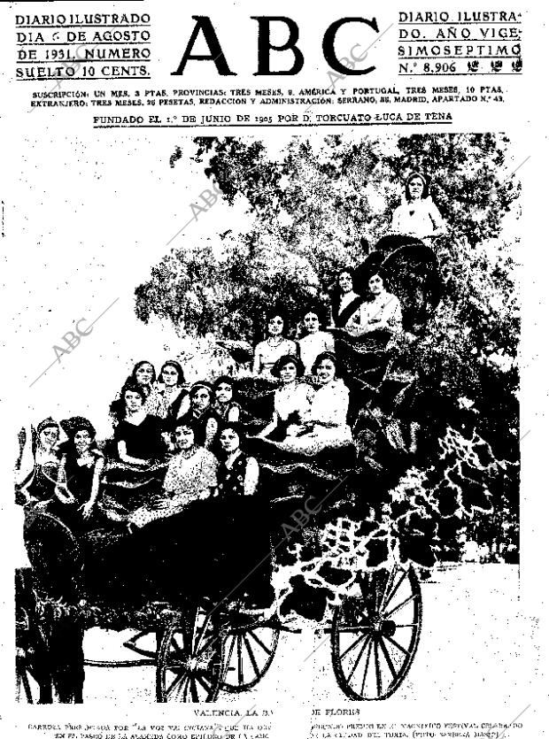 ABC SEVILLA 07-08-1931 página 1