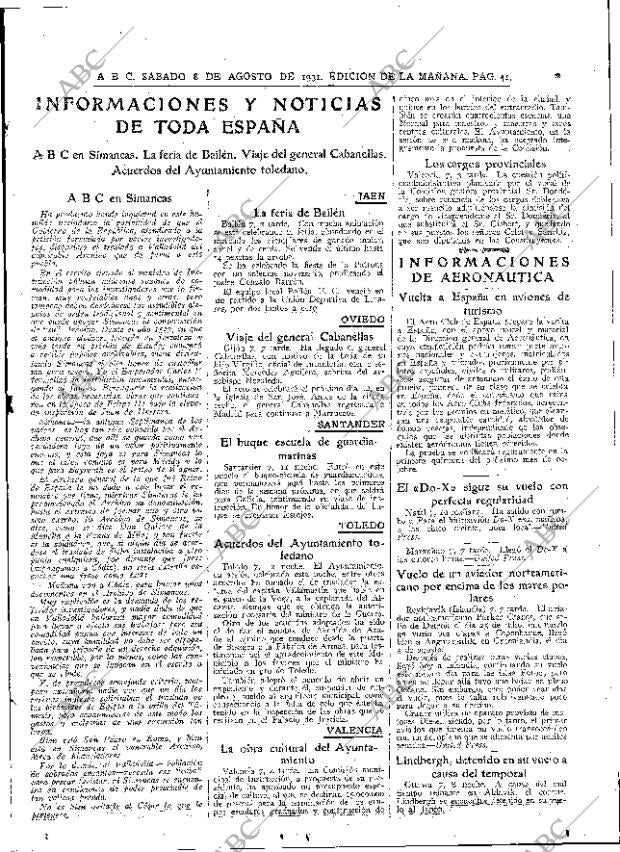 ABC MADRID 08-08-1931 página 41