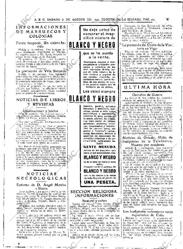 ABC MADRID 08-08-1931 página 42