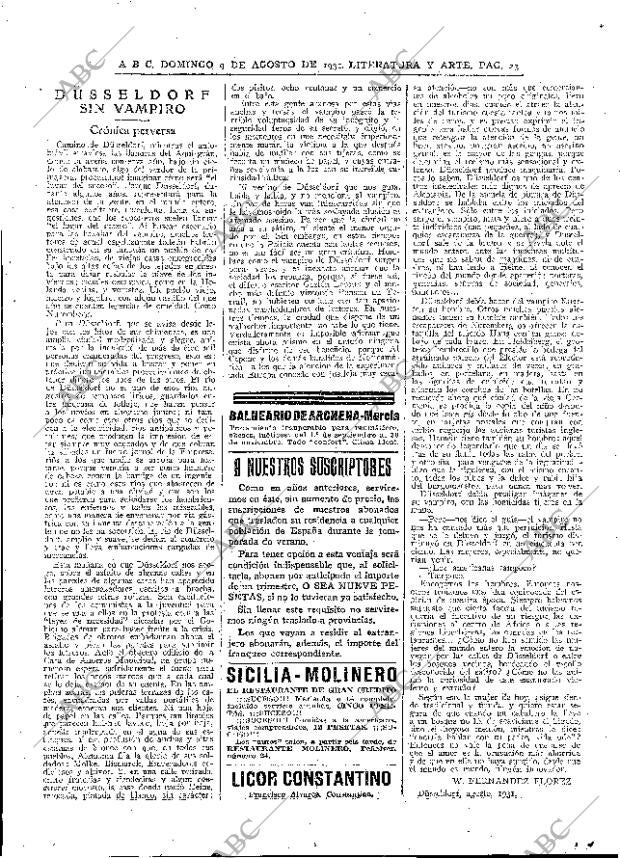 ABC MADRID 09-08-1931 página 23