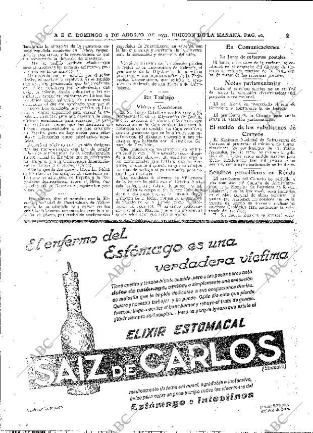 ABC MADRID 09-08-1931 página 26