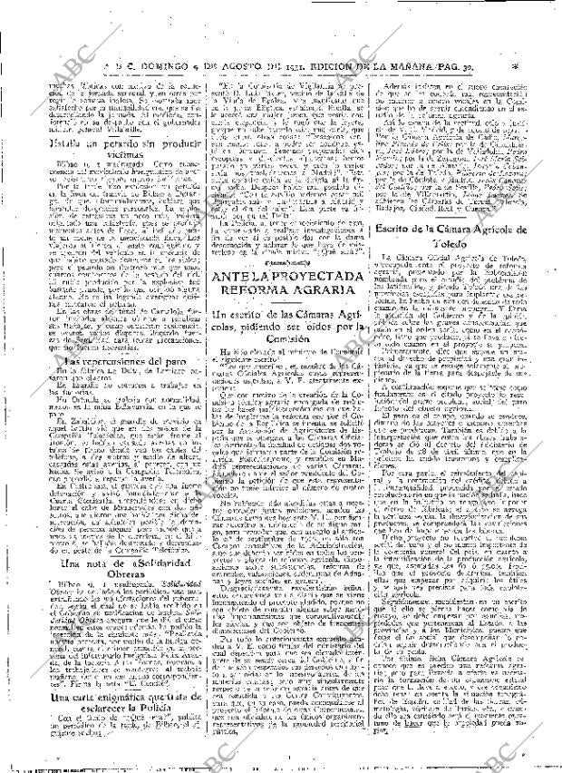 ABC MADRID 09-08-1931 página 30