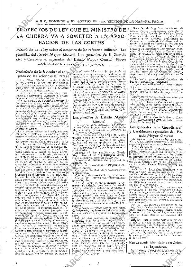 ABC MADRID 09-08-1931 página 35