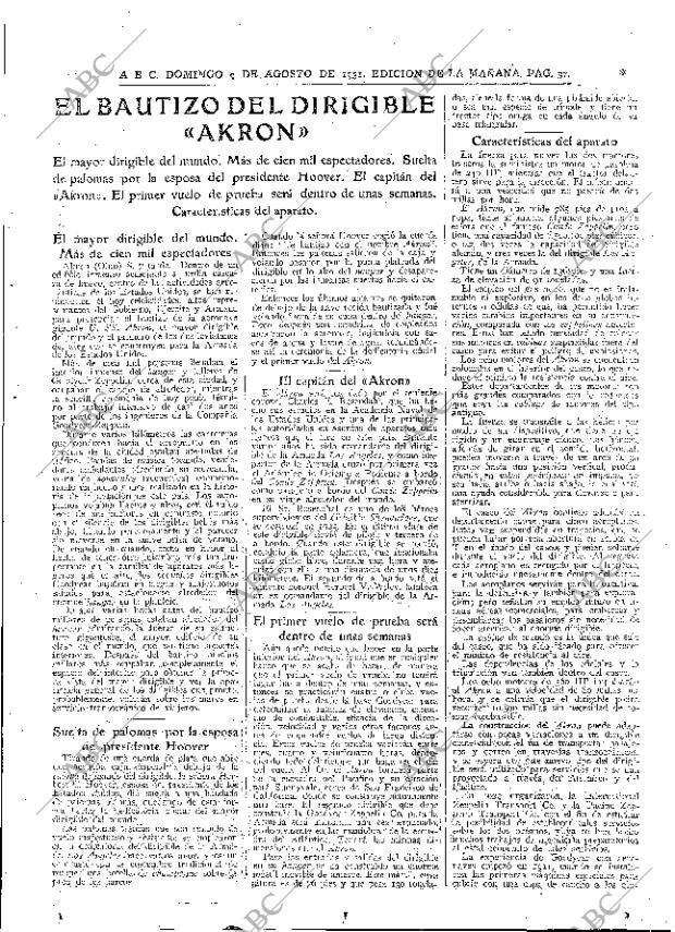 ABC MADRID 09-08-1931 página 37