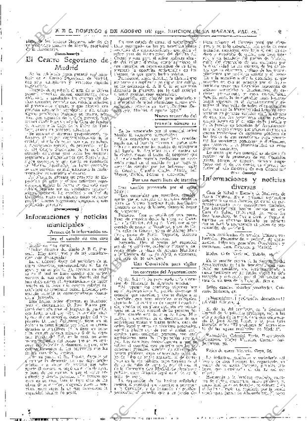ABC MADRID 09-08-1931 página 42