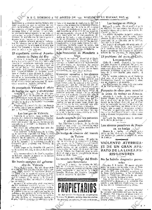 ABC MADRID 09-08-1931 página 45