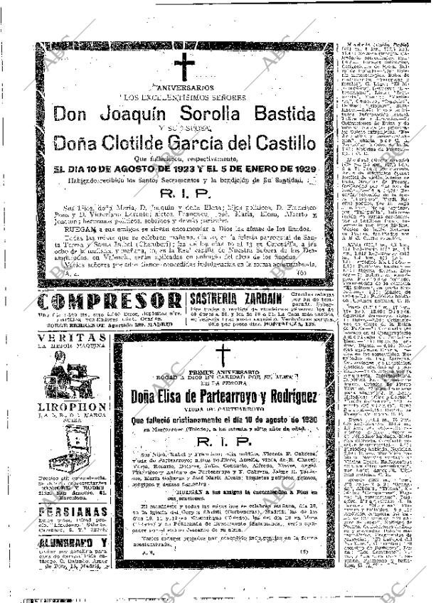 ABC MADRID 09-08-1931 página 58