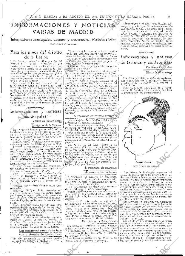 ABC MADRID 11-08-1931 página 27