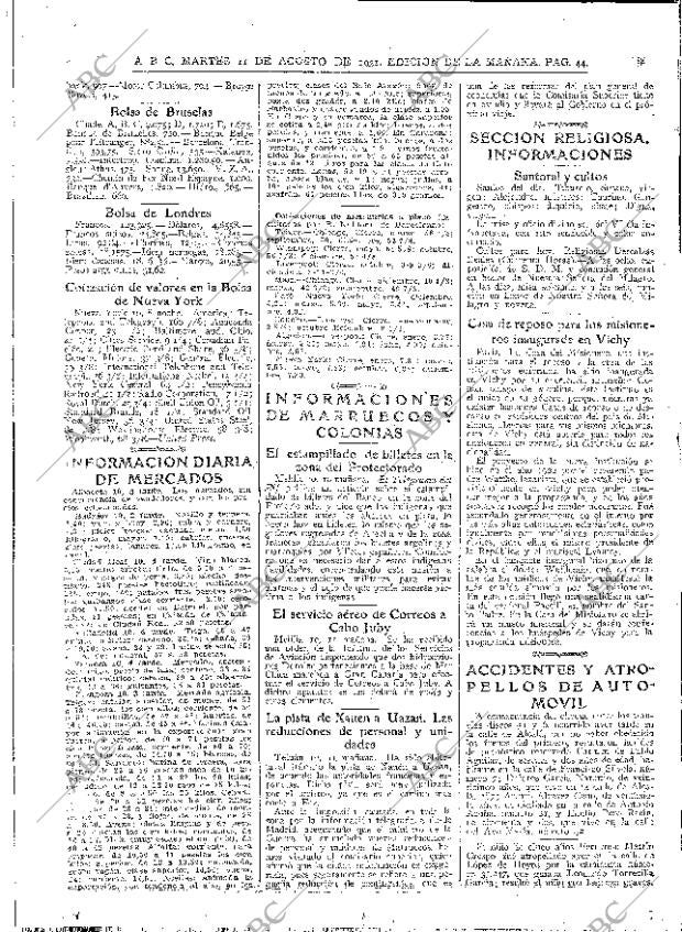 ABC MADRID 11-08-1931 página 44