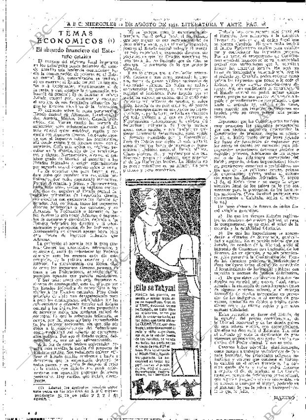 ABC MADRID 12-08-1931 página 16