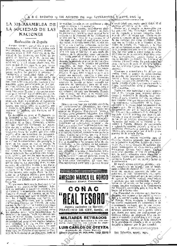 ABC MADRID 15-08-1931 página 15
