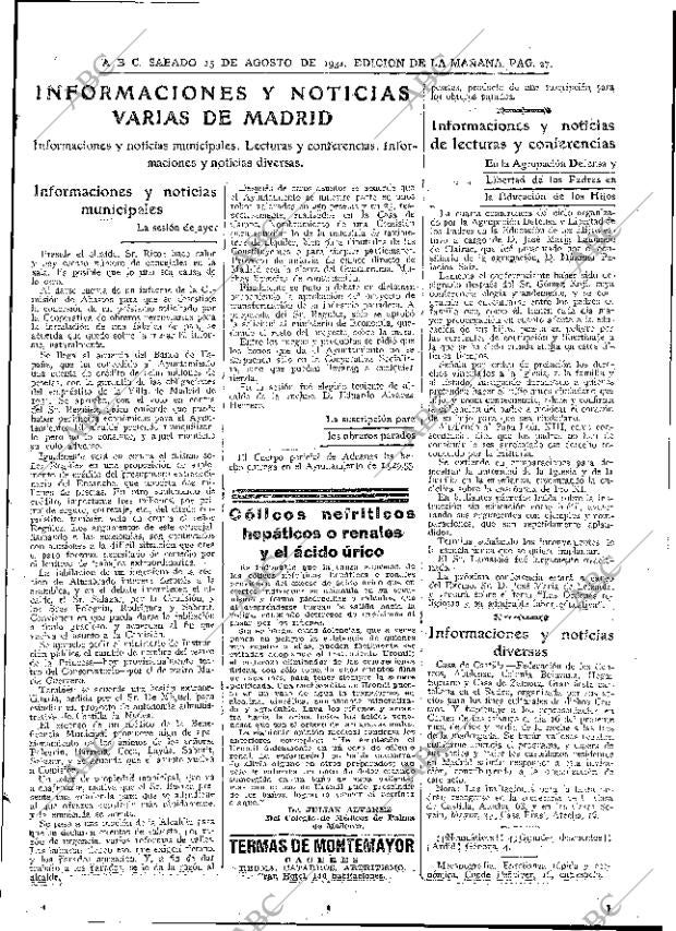 ABC MADRID 15-08-1931 página 27