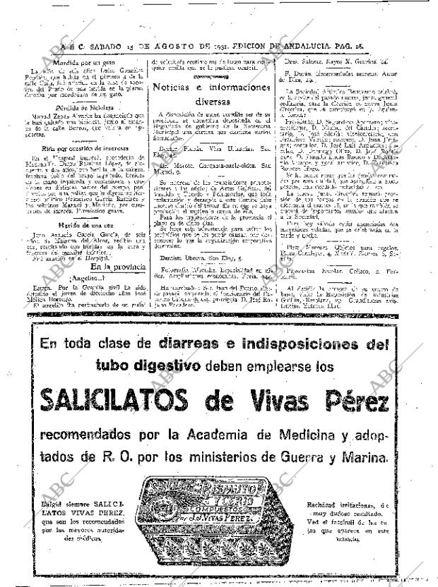 ABC SEVILLA 15-08-1931 página 26