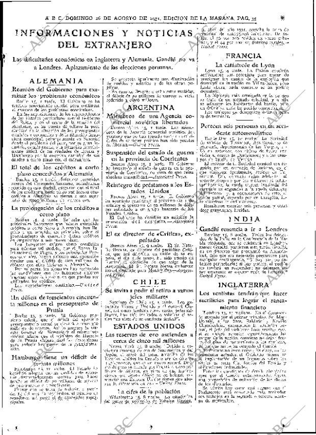 ABC MADRID 16-08-1931 página 13