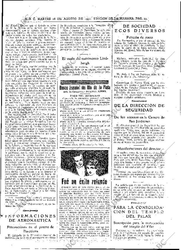 ABC MADRID 18-08-1931 página 23