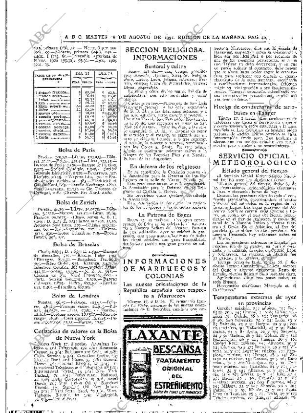 ABC MADRID 18-08-1931 página 40