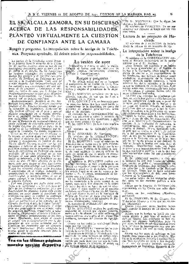 ABC MADRID 21-08-1931 página 25