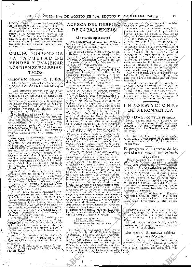 ABC MADRID 21-08-1931 página 35