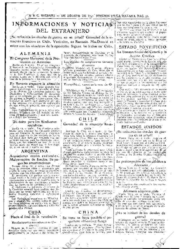 ABC MADRID 21-08-1931 página 37