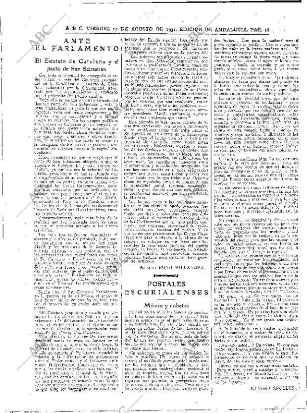 ABC SEVILLA 21-08-1931 página 16