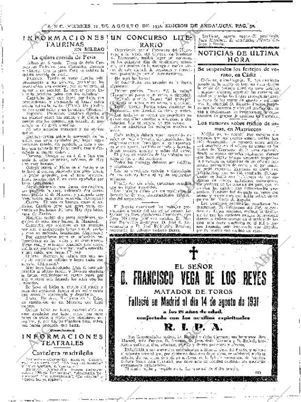 ABC SEVILLA 21-08-1931 página 32