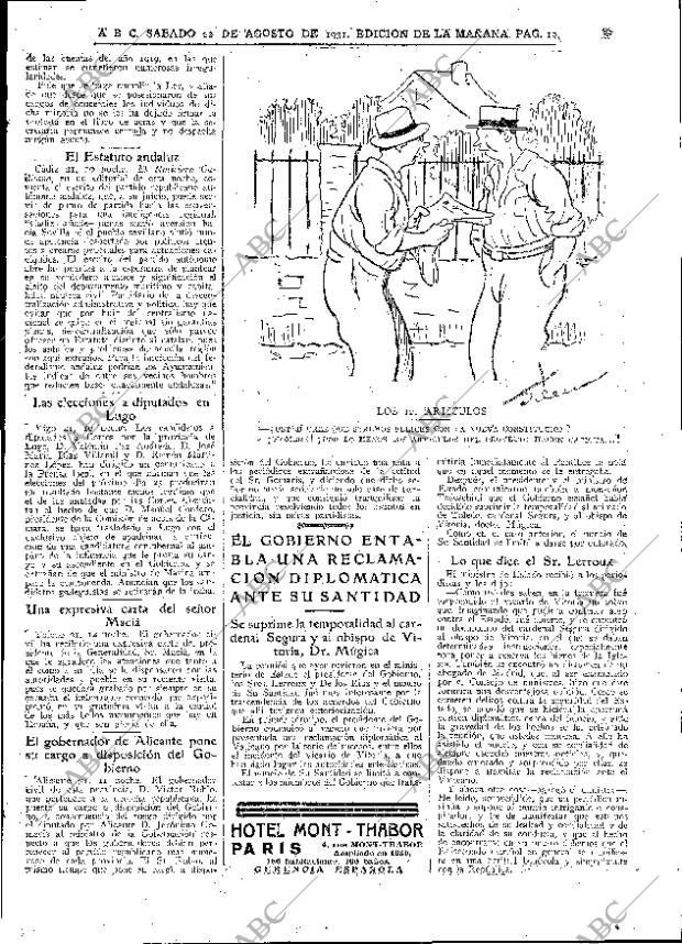 ABC MADRID 22-08-1931 página 19