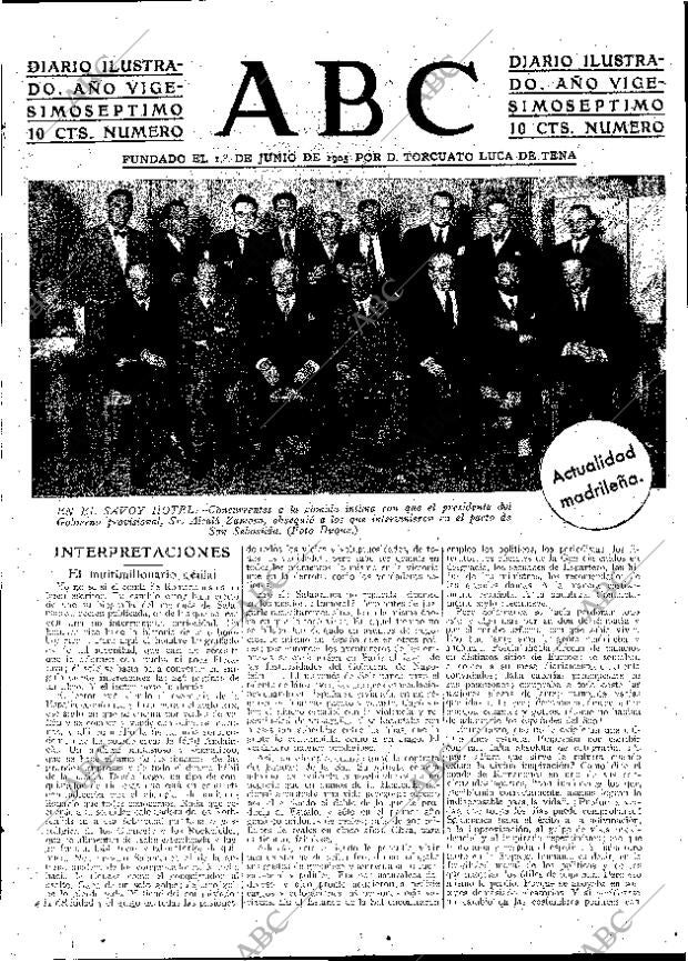 ABC MADRID 22-08-1931 página 3