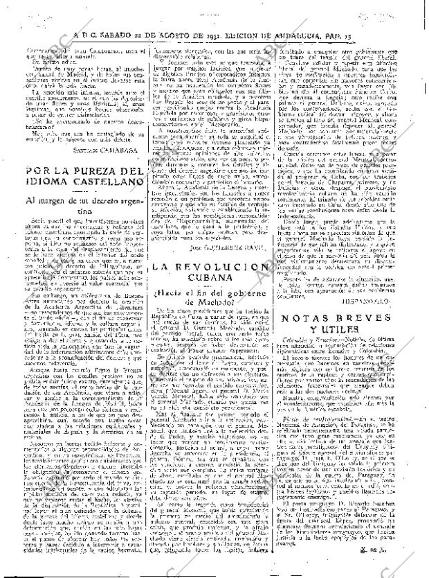 ABC SEVILLA 22-08-1931 página 15