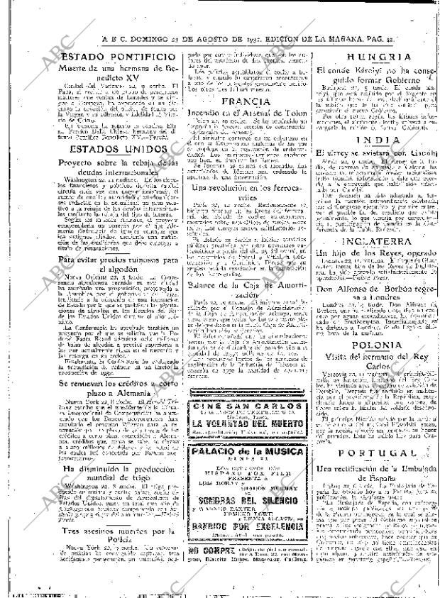 ABC MADRID 23-08-1931 página 20