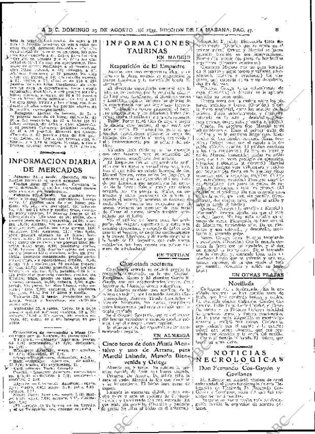 ABC MADRID 23-08-1931 página 25