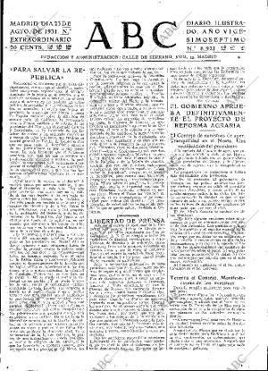 ABC MADRID 23-08-1931 página 3