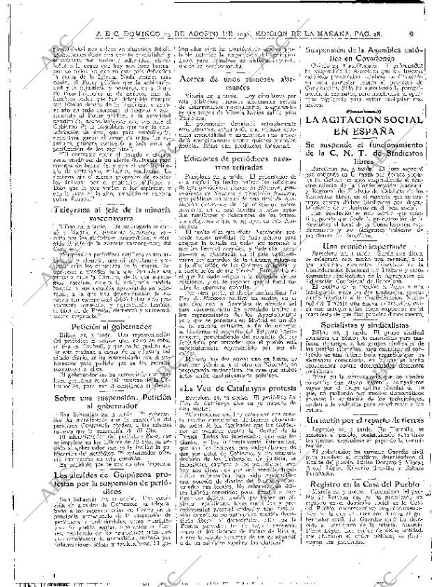 ABC MADRID 23-08-1931 página 6