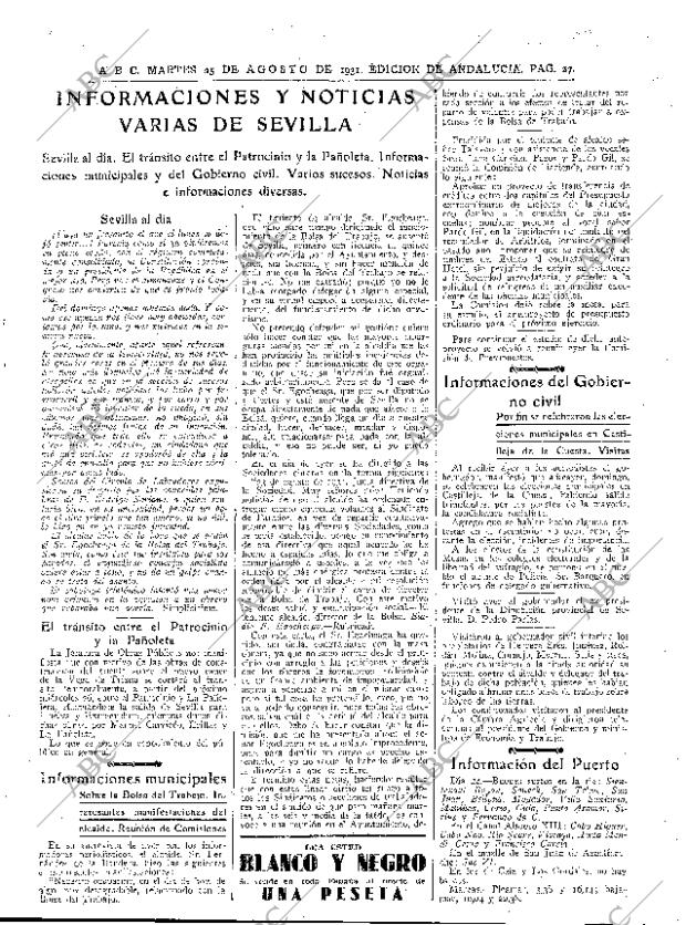 ABC SEVILLA 25-08-1931 página 27