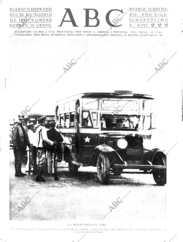 ABC MADRID 26-08-1931 página 1