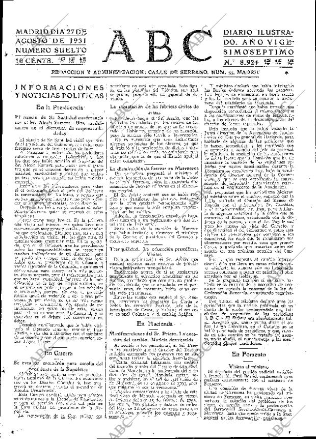 ABC MADRID 27-08-1931 página 17