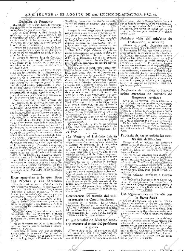 ABC SEVILLA 27-08-1931 página 18