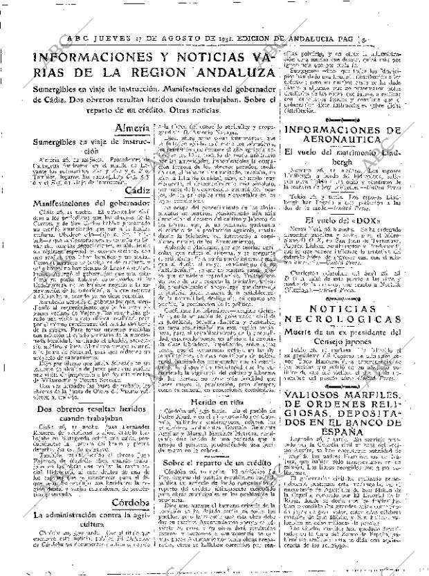 ABC SEVILLA 27-08-1931 página 32