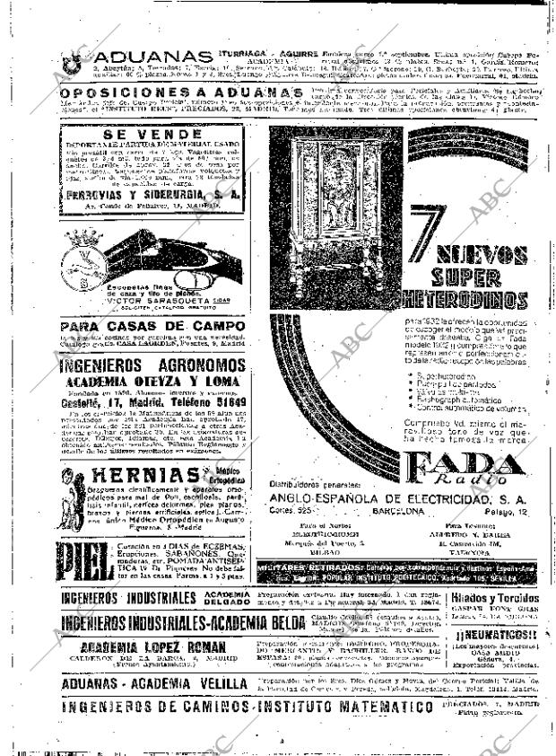 ABC MADRID 29-08-1931 página 2