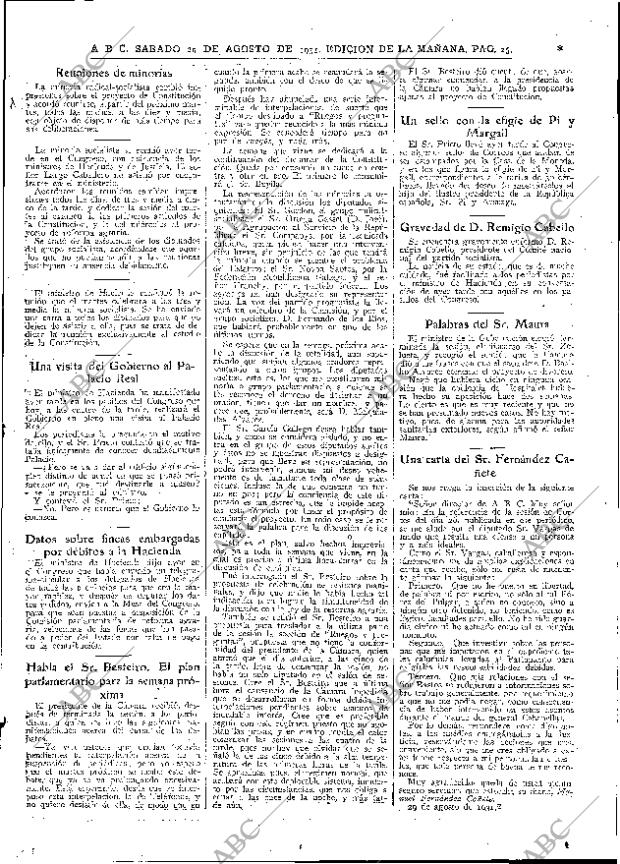 ABC MADRID 29-08-1931 página 25
