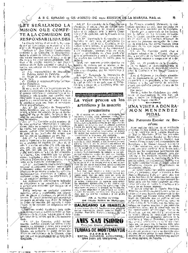 ABC MADRID 29-08-1931 página 26