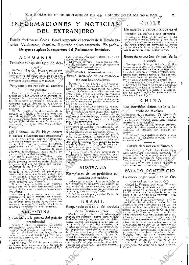 ABC MADRID 01-09-1931 página 33