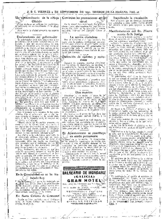 ABC MADRID 04-09-1931 página 28