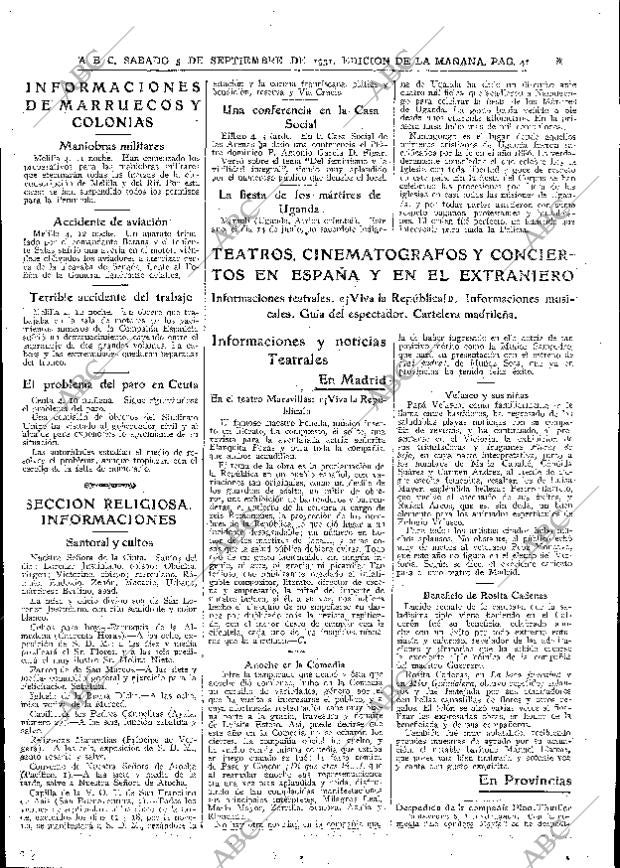 ABC MADRID 05-09-1931 página 41