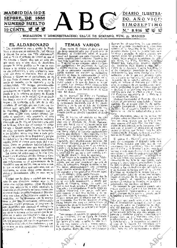 ABC MADRID 10-09-1931 página 17