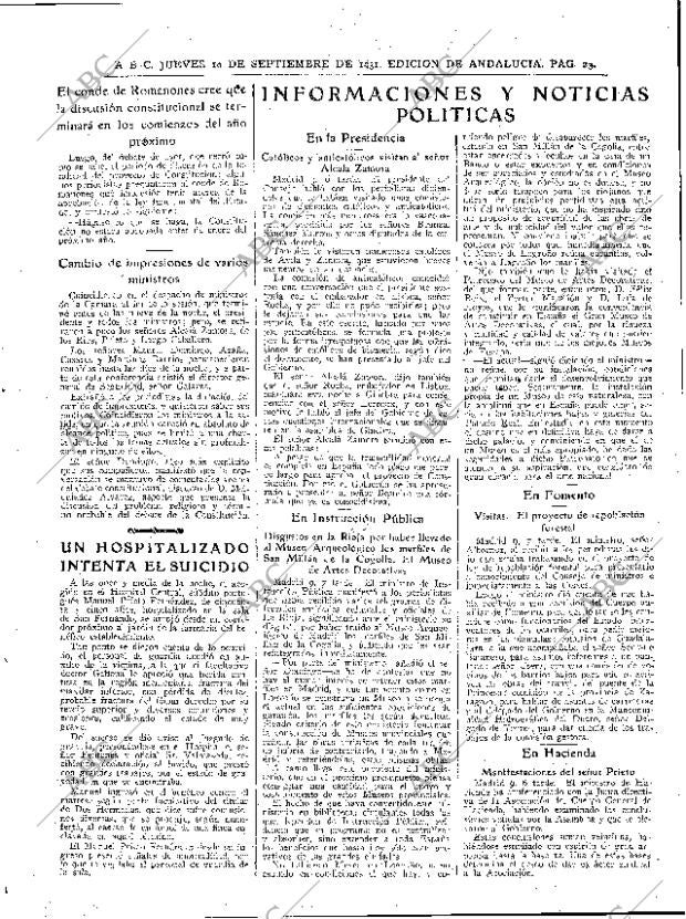 ABC SEVILLA 10-09-1931 página 23