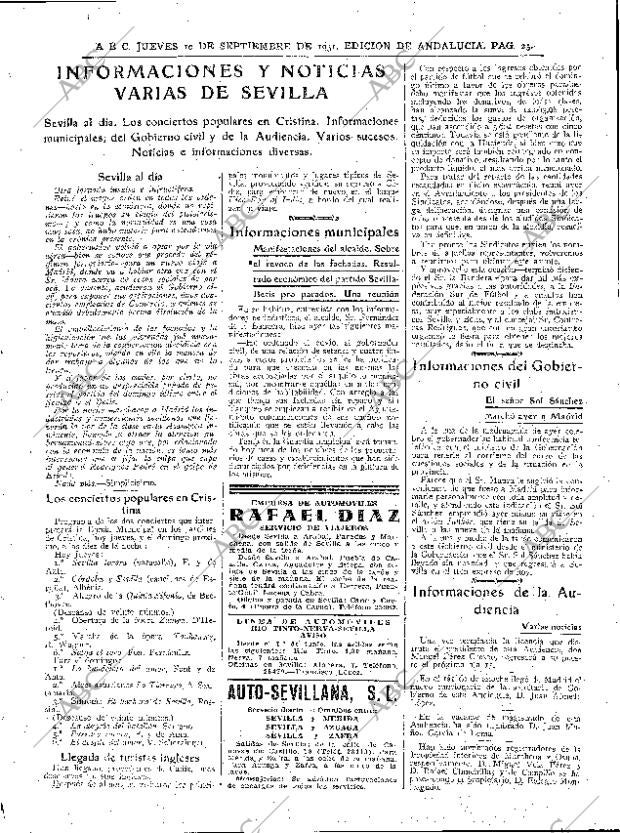 ABC SEVILLA 10-09-1931 página 25